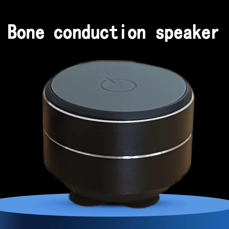 Bone Conduction Wireless Speaker - Sucker Mount, TWS Hi-Fi Sound Enhanced Bass, Wearable Loop, Resonance Features Dynamic Audio